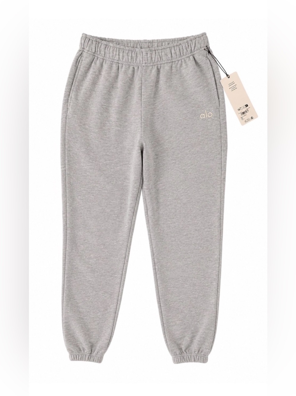 ALO Accolade Sweatpant Joggers Athletic Heather Grey MSRP $138